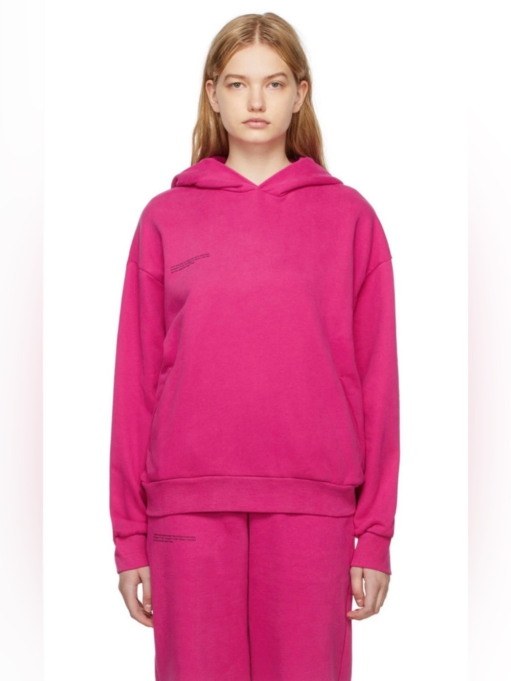 Pangaia 365 Hoodie In Foxglove Pink Size Medium